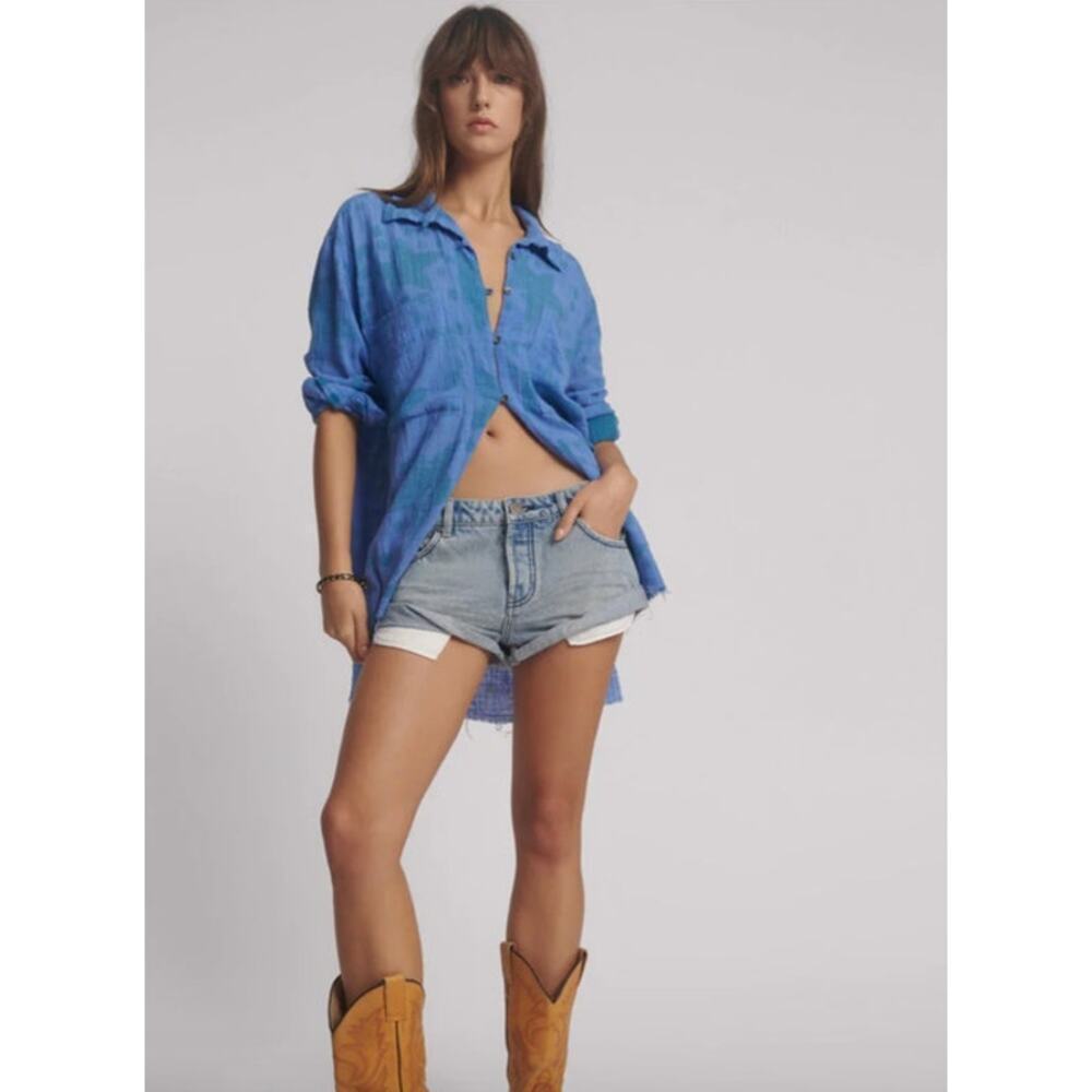 NWT Womens One Teaspoon Bandits Low Waist Denim Shorts Size 30